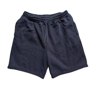 LCKR Shorts Mens Large Black Fleece Lined Sweat Shorts EUC